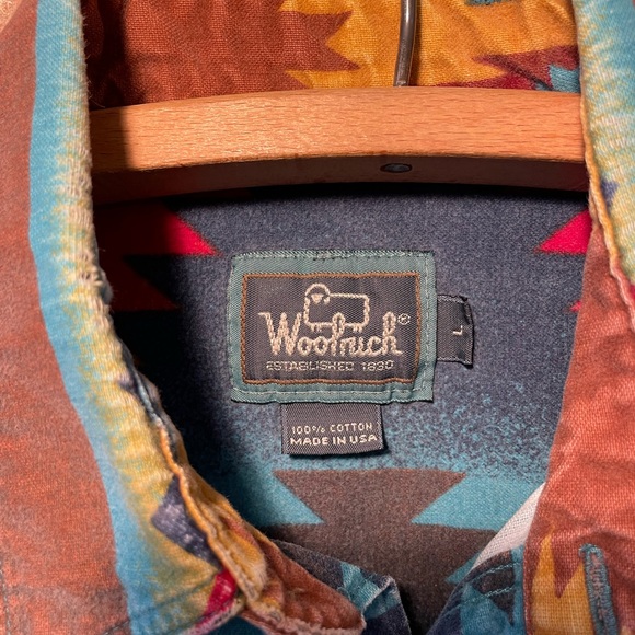 Woolrich Multicolor Geometric Cotton Shirt - Picture 3 of 3